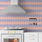 Papel De Parede Adesivo Geométrico Chevron N06200