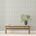 Papel De Parede Adesivo Geométrico Cinza E Branco Oktober