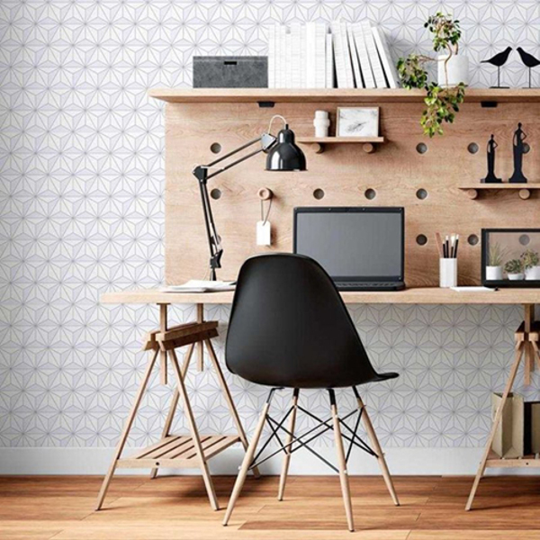 Papel De Parede Adesivo Geométrico Estrela N06078