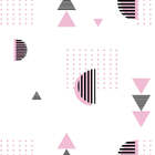 Papel De Parede Adesivo Geométrico Jovem N015085 0,58x3,00m