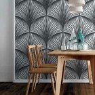 Papel De Parede Adesivo Geométrico Leque N06061