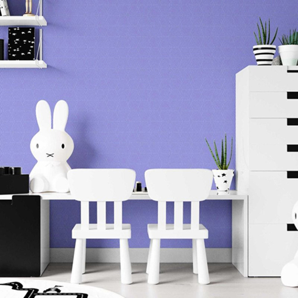 Papel De Parede Adesivo Geométrico Lilás N07158