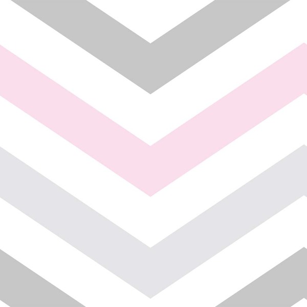 Papel De Parede Adesivo Geométrico Linhas Branco Rosa Cinza 9