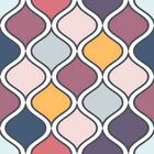 Papel De Parede Adesivo Geométrico Ondas N07051