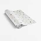 Papel De Parede Adesivo Geométrico Pontilhado Vermelho Cinza