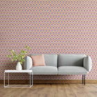 Papel De Parede Adesivo Geométrico Retrô N05233