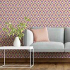 Papel De Parede Adesivo Geométrico Retrô N05233
