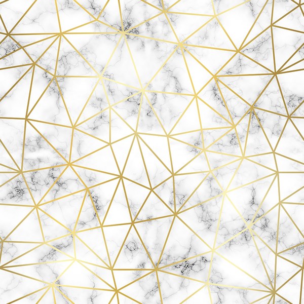 Papel De Parede Adesivo Geométrico Triangulo Fio Gold 18m