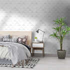 Papel De Parede Adesivo Geométrico Triângulos Branco E Cinza