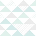 Papel De Parede Adesivo Geométrico Triângulos Cinza Azulado 6