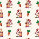 Papel De Parede Adesivo Girafa E Coelho Fundo Amarelo 18m