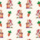 Papel De Parede Adesivo Girafa E Coelho Fundo Amarelo 3m