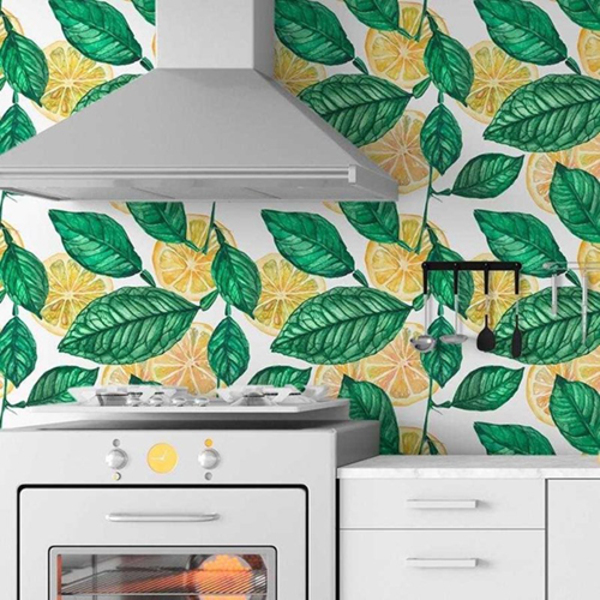 Papel De Parede Adesivo Gourmet Limão N06094