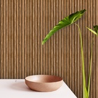 Papel De Parede Adesivo Grade De Madeira Clara Vinílico 10m