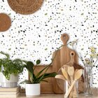 Papel De Parede Adesivo Granilite Colorido E Esverdeado 2,30m