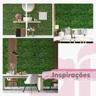 Papel De Parede Adesivo Hera Folhas Verde Lavável 6m