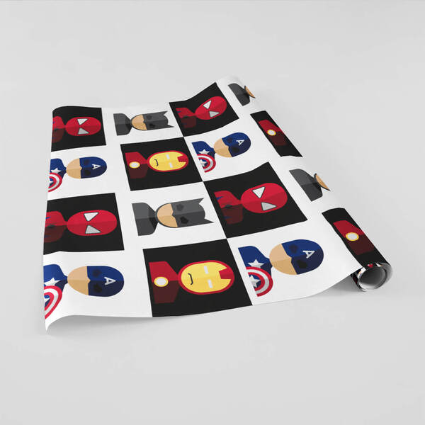 Papel De Parede Adesivo Heróis Decoração Quarto Menino Super