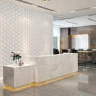 Papel De Parede Adesivo Hexágono 3d Abstrato Listrado 2,80m