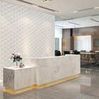 Papel De Parede Adesivo Hexágono 3d Abstrato Ondulado 2,80m