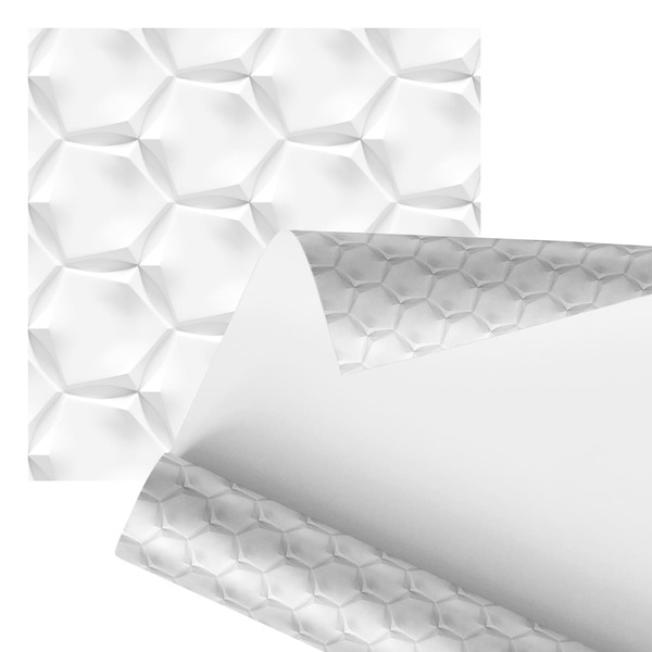 Papel De Parede Adesivo Hexágono 3d Moderno Abstrato 2,80m