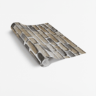 Papel De Parede Adesivo Imitando Tijolo Cinza E Bege 12mx50cm