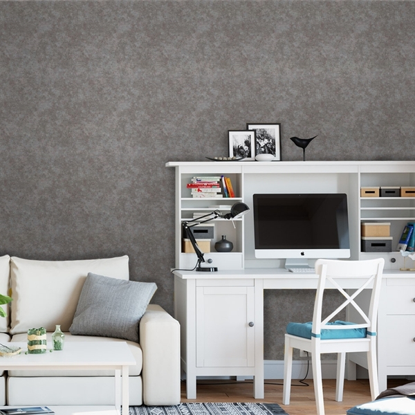 Papel De Parede Adesivo Industrial Aço Lixado 3m