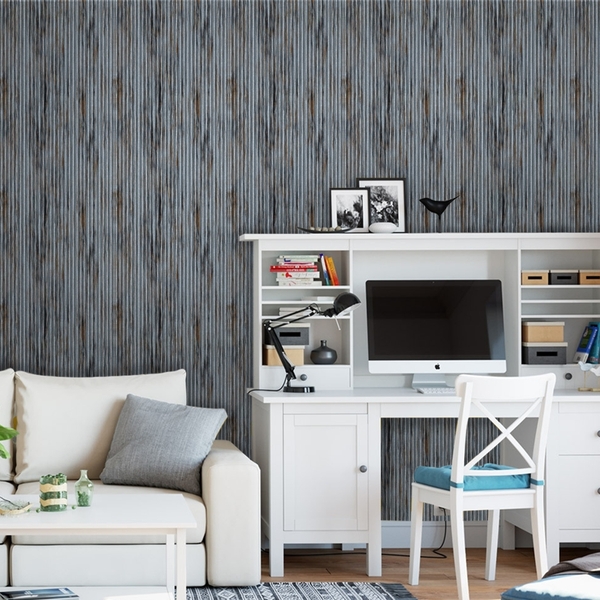 Papel De Parede Adesivo Industrial Aço Zinco 15m