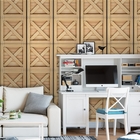 Papel De Parede Adesivo Industrial Caixa Madeira 12m