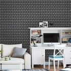 Papel De Parede Adesivo Industrial Chapa Aço 3d 12m