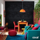 Papel De Parede Adesivo Industrial Cimento Negro 2 3m