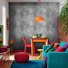 Papel De Parede Adesivo Industrial Cimento Queimado 10 3m