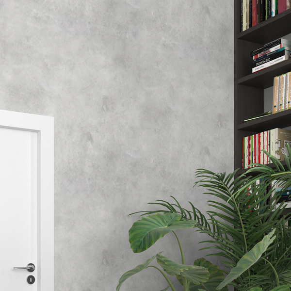 Papel De Parede Adesivo Industrial Cimento Queimado 6 12m