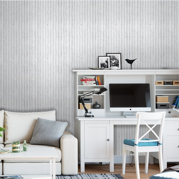 Papel De Parede Adesivo Industrial Container Branco 6m