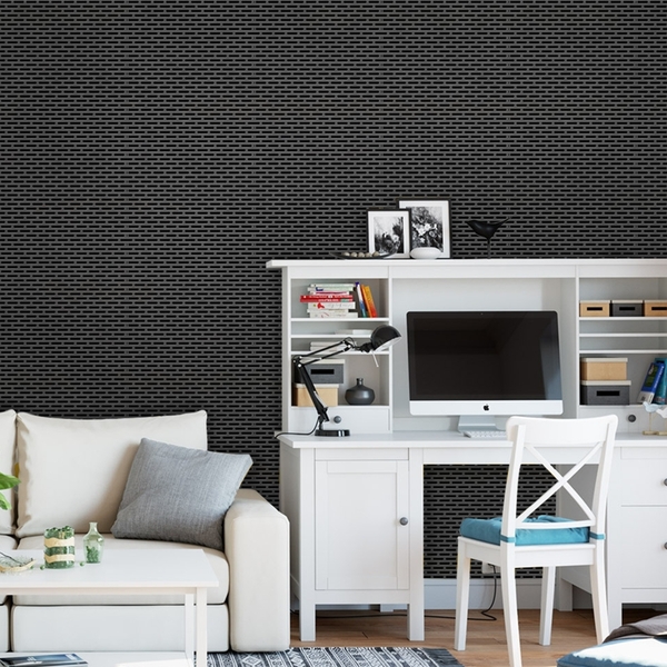 Papel De Parede Adesivo Industrial Grade Aço Loja 15m