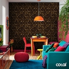 Papel De Parede Adesivo Industrial Madeira Trançada 2 6m