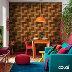 Papel De Parede Adesivo Industrial Piso Madeira 3 18m