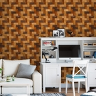 Papel De Parede Adesivo Industrial Piso Madeira 3 18m