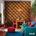 Papel De Parede Adesivo Industrial Piso Madeira 3d 6 15m