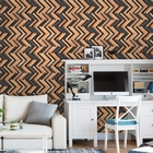 Papel De Parede Adesivo Industrial Piso Madeira 6m