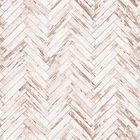 Papel De Parede Adesivo Industrial Piso Madeira Branco 15m