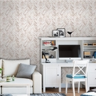 Papel De Parede Adesivo Industrial Piso Madeira Branco 9m