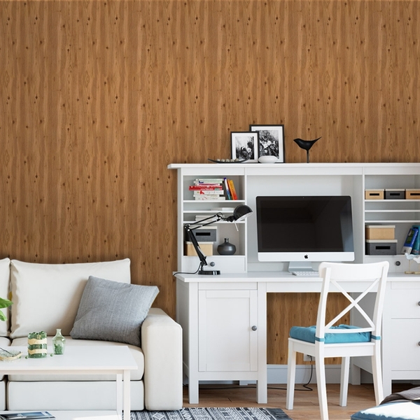 Papel De Parede Adesivo Industrial Textura Amadeirada 2 15m