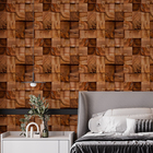 Papel De Parede Adesivo Industrial Toco Madeira Caibro 12m