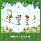 Papel De Parede Adesivo Infantil Animais Divertidos Safari