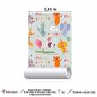 Papel De Parede Adesivo Infantil Animal 355638713