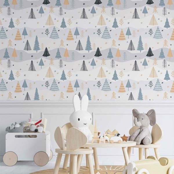 Papel De Parede Adesivo Infantil Árvores N014053