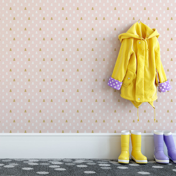 Papel De Parede Adesivo Infantil Baby Ursinhos Fofo Colorido