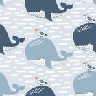 Papel De Parede Adesivo Infantil Baleias N015020 0,58x3,00m