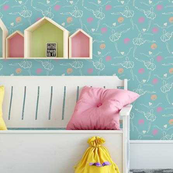 Papel De Parede Adesivo Infantil Ballet 415027357