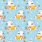 Papel De Parede Adesivo Infantil Bichinho Descansando 12m